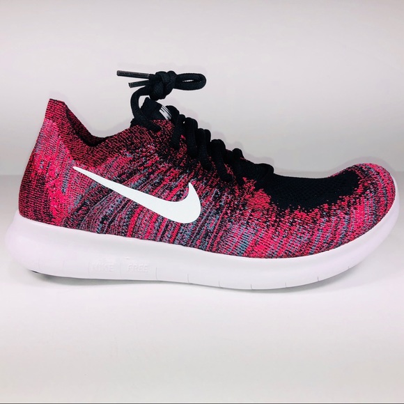 Nike Shoes - Womens Nike Free Run Flyknit 2017 Racer Pink Shoe